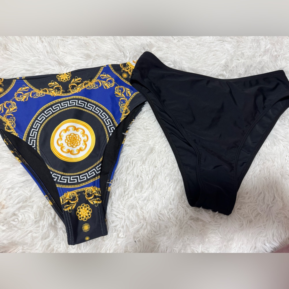 High waist bikini bottoms